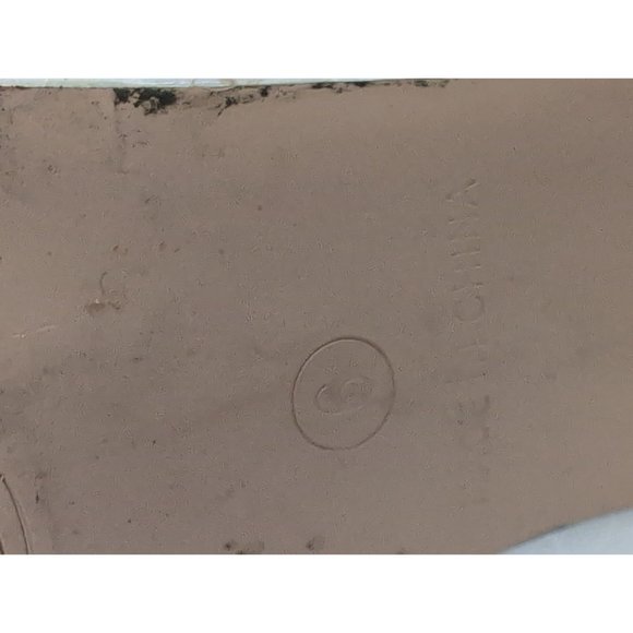 Nasty Gal Ankle Boots Booties Womens 6 White Croc Chunky Heel Pointed Toe - Picture 9 of 10